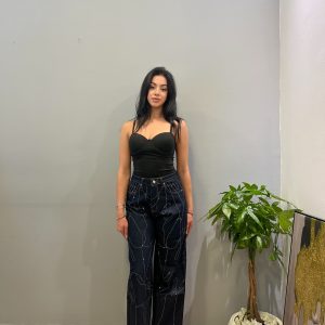 Blue strass denim