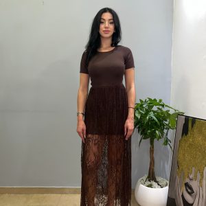 Romantic brown dress