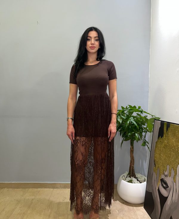 Romantic brown dress