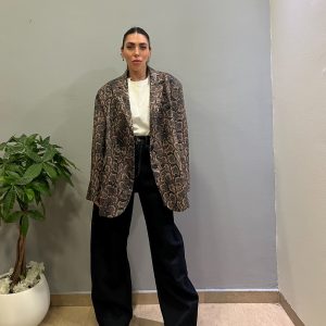 Croco lumina blazer