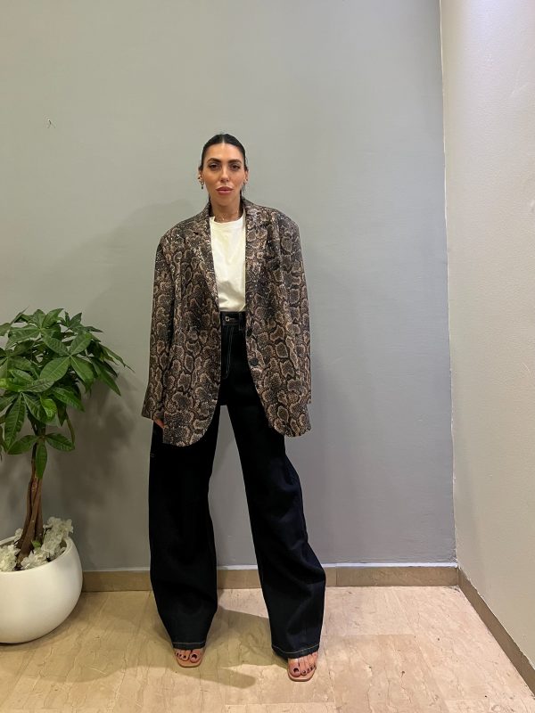 Croco lumina blazer