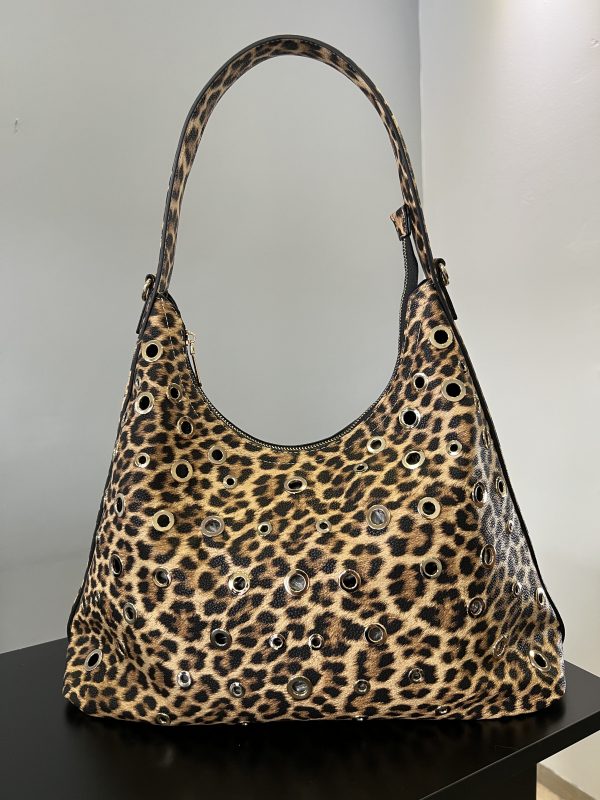 Leopard edge bag