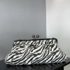 Zebra clutch bag