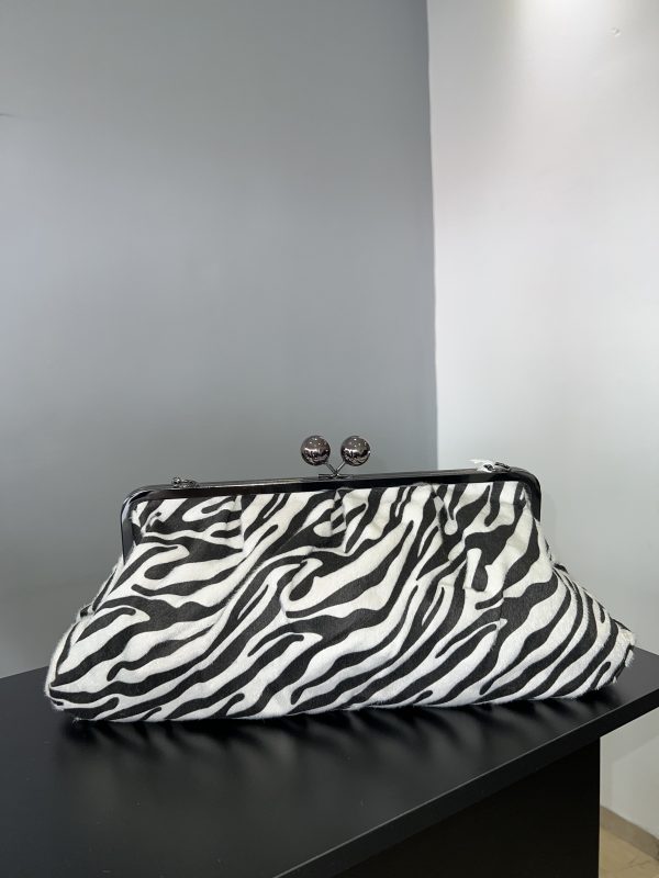 Zebra clutch bag