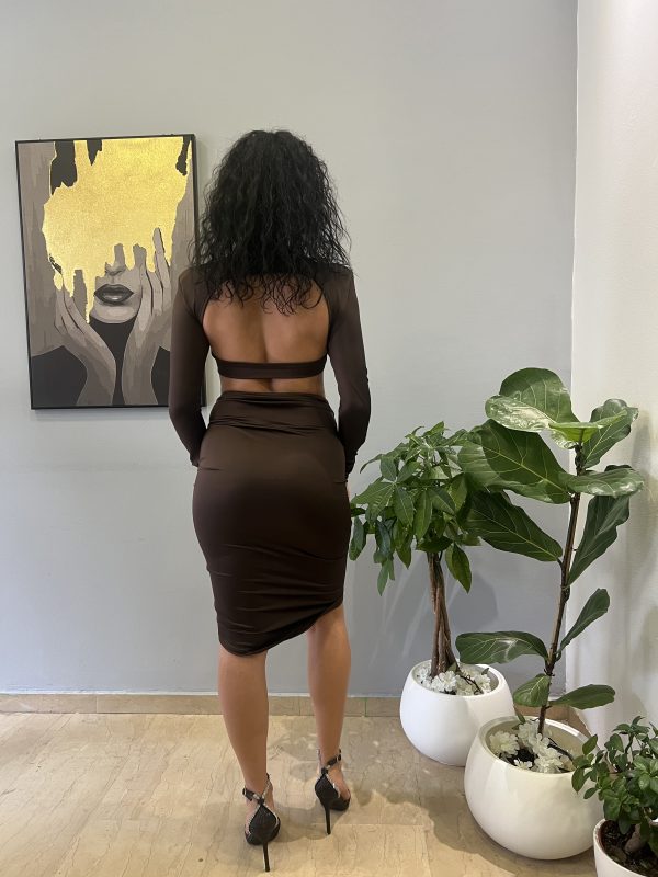 Donna brown dress - Image 2
