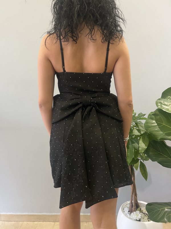 Strass black mini dress - Image 2