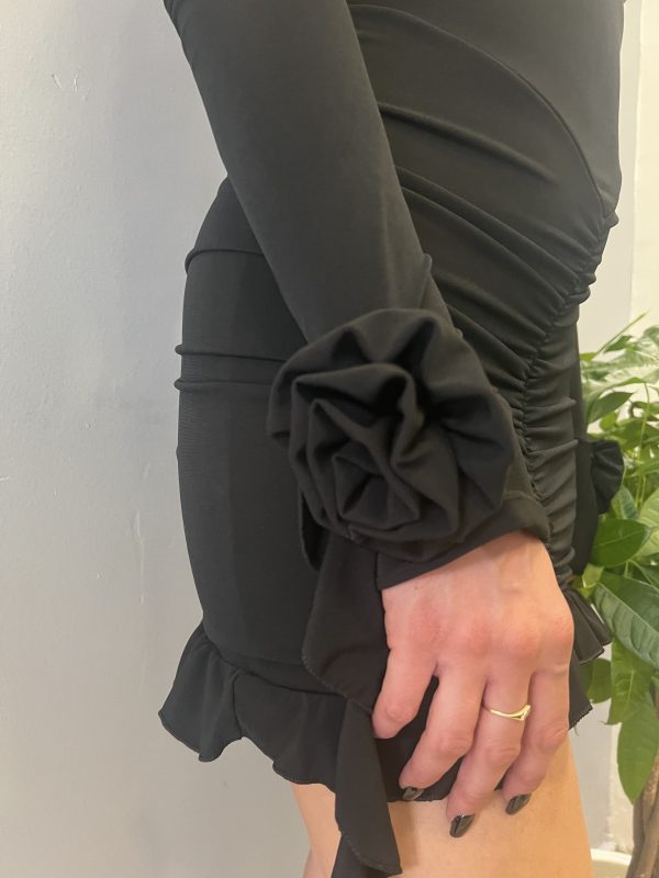 Flower black dress - Image 3