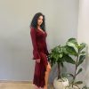 Nina bordeux dress