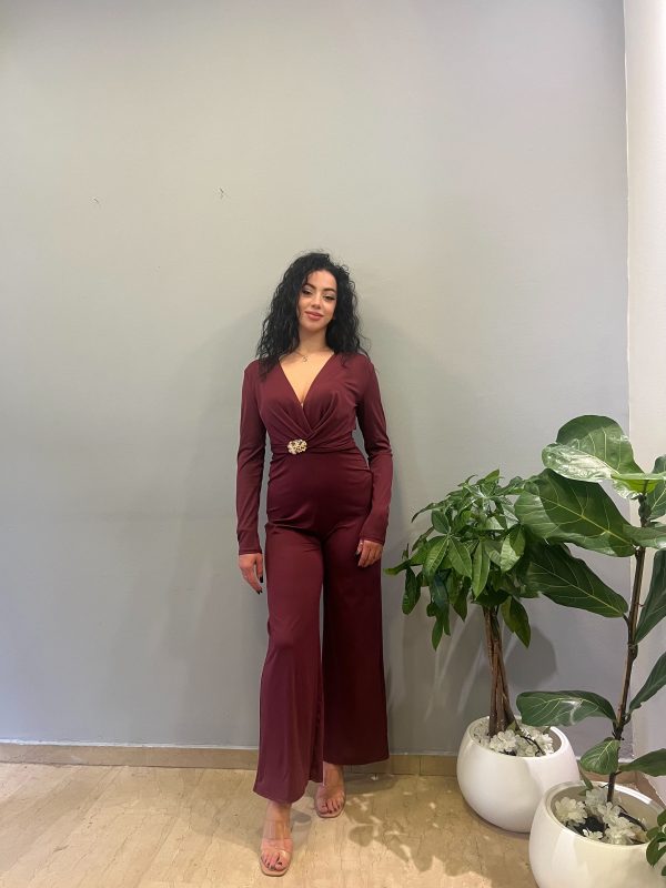 Maria bordeux jumbsuit