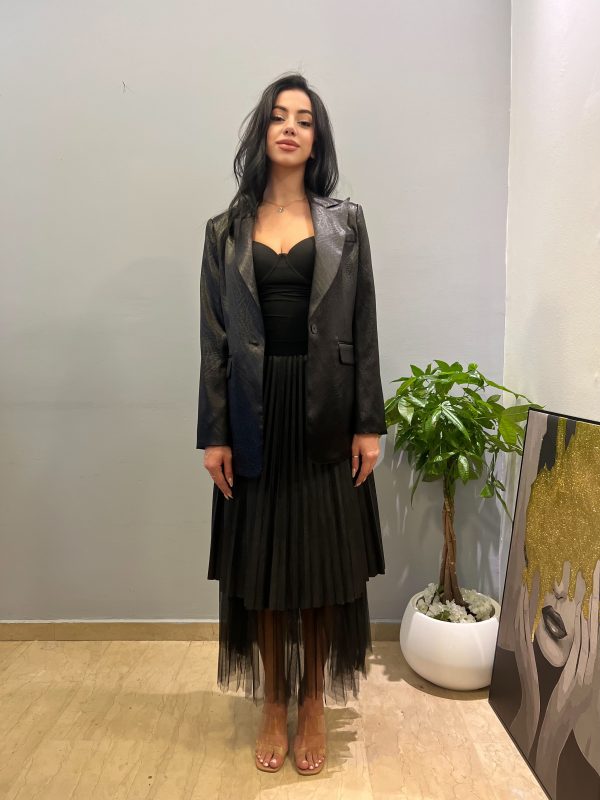 Black lumina blazer