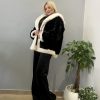 Black and White fur