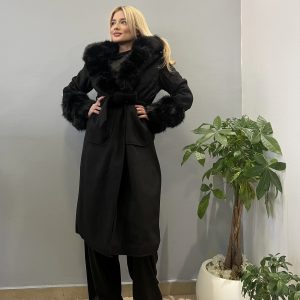 Black classic coat