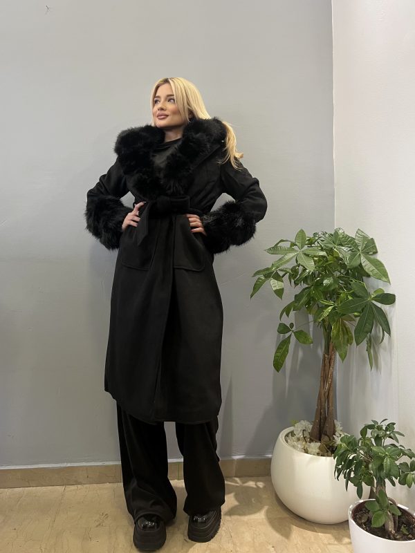Black classic coat
