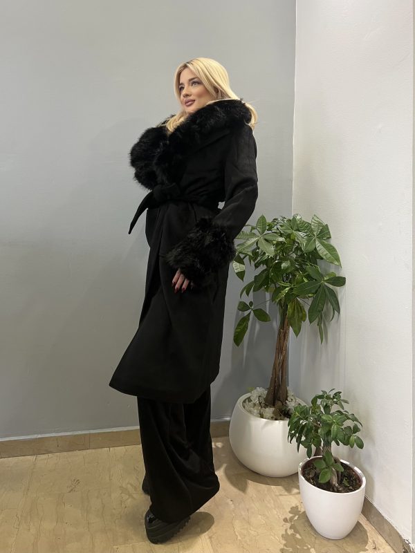Black classic coat - Image 2