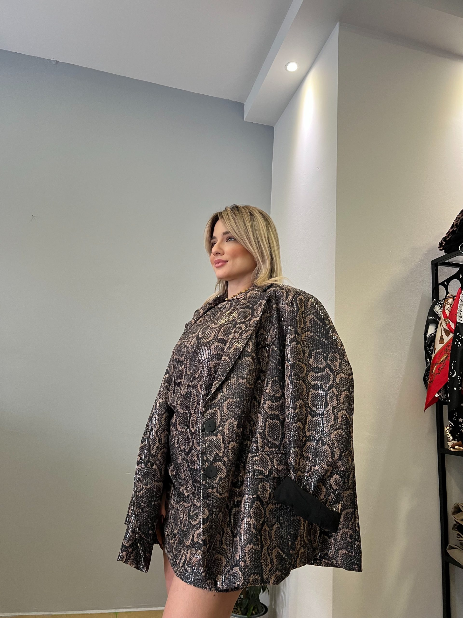 Croco lumina mini dress - Image 3