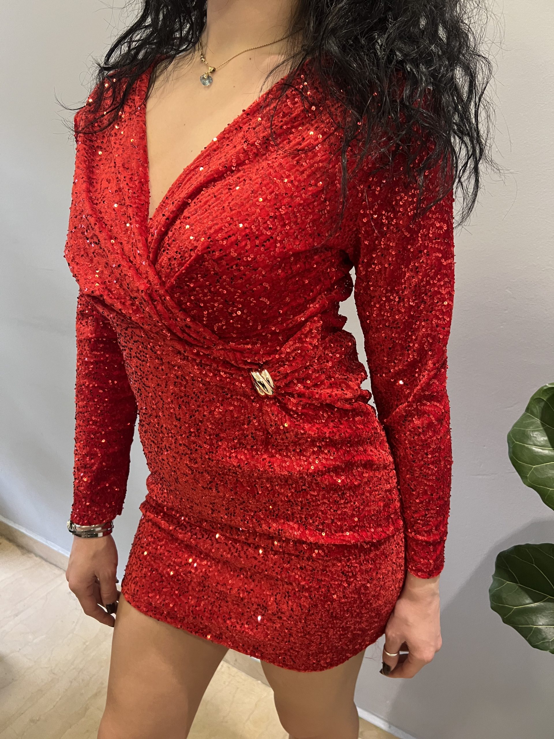 Adela red dress - Image 3