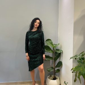 Madonna green dress