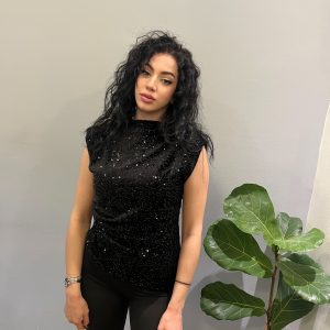 Maria black blouse