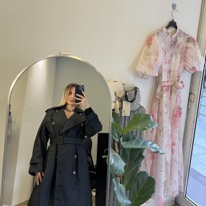 Black trench coat