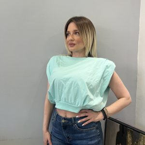 Lumina cyan top