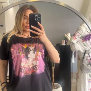T-shirt rose blue