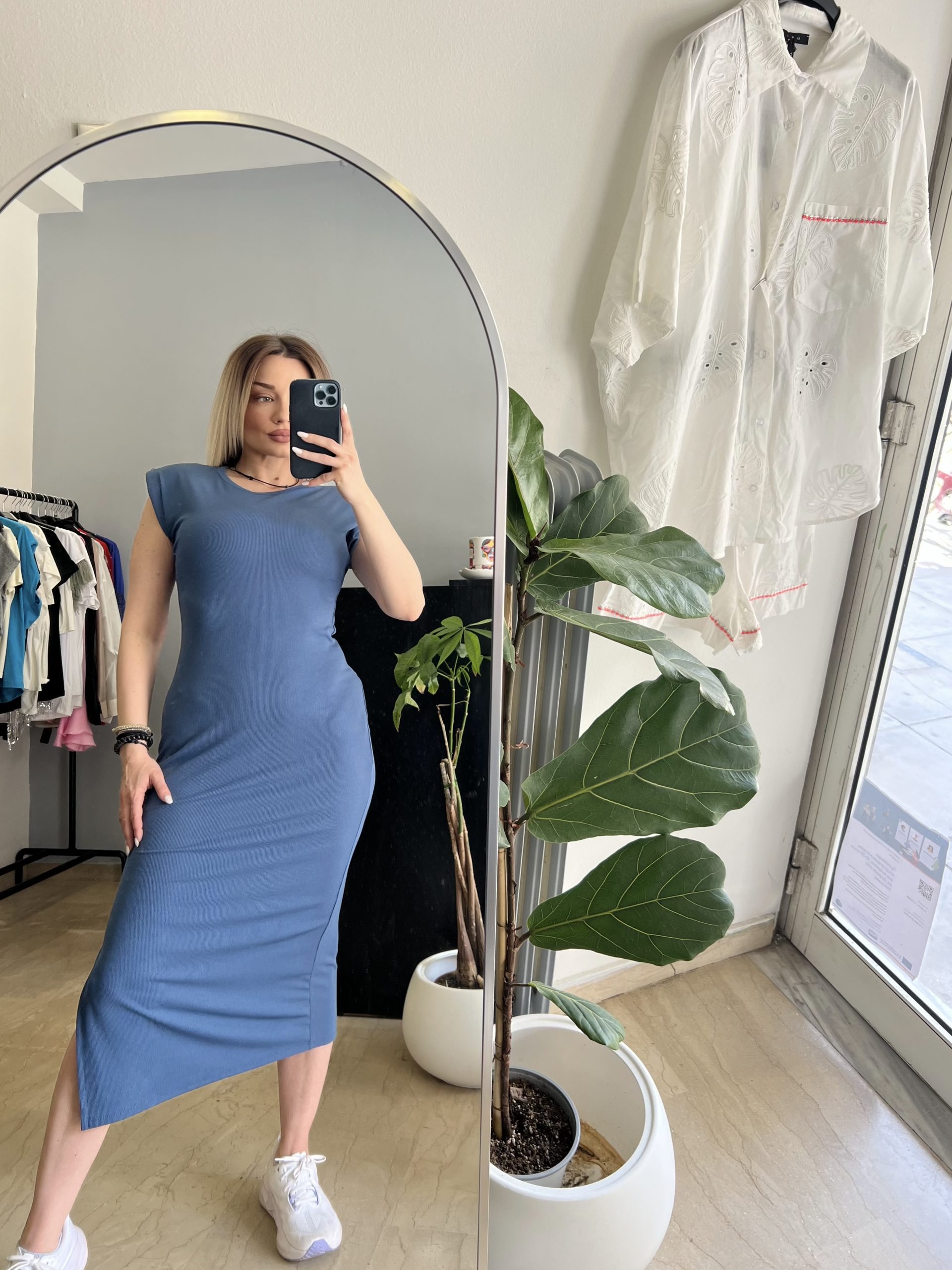 Blue every day dress